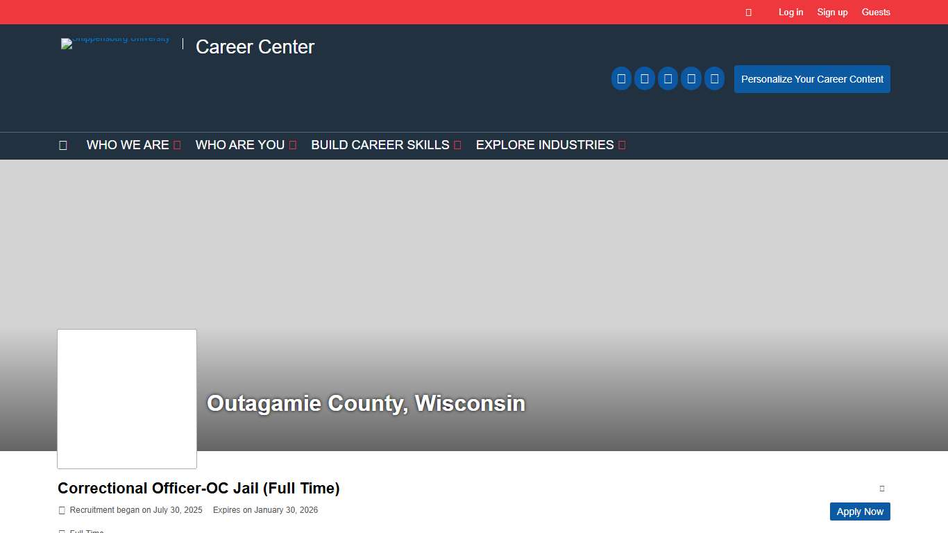 Correctional Officer-OC Jail (Full Time) – Career Center | Shippensburg University